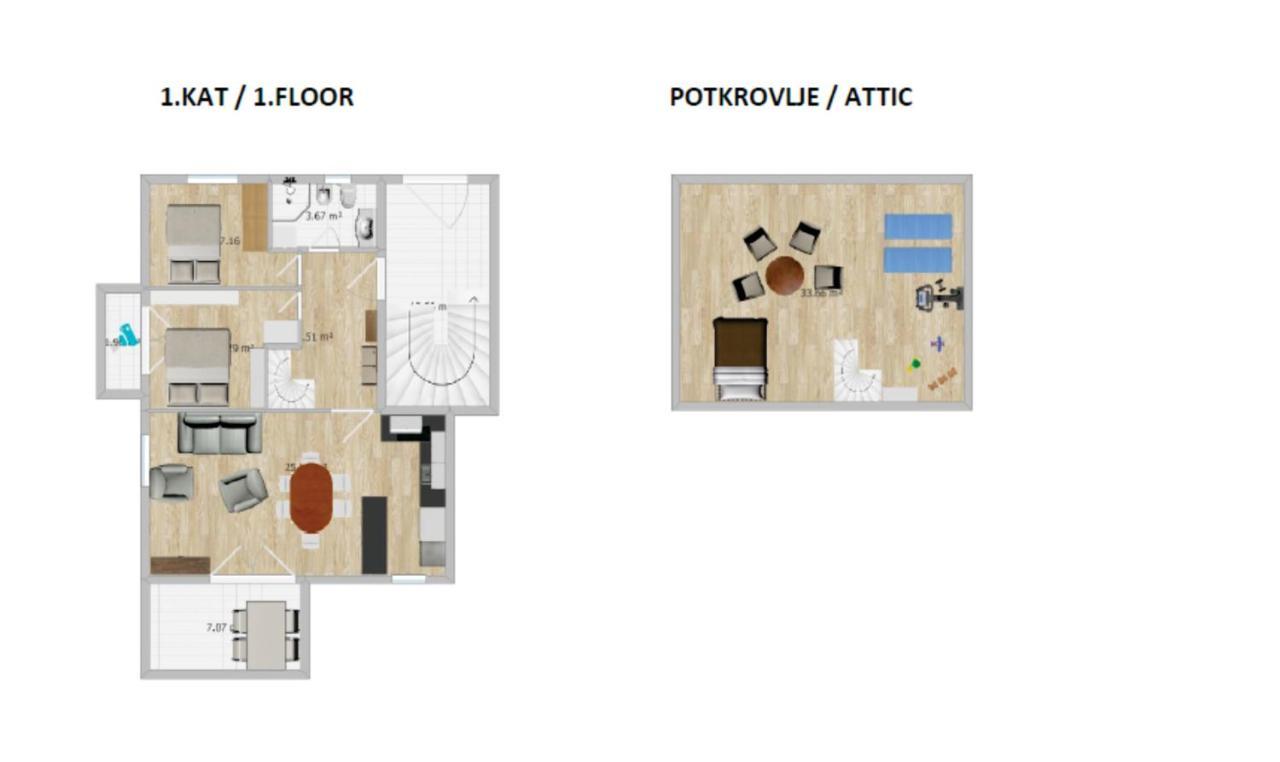 Golden Hope 4+1 Apartment Krk 크르크 외부 사진